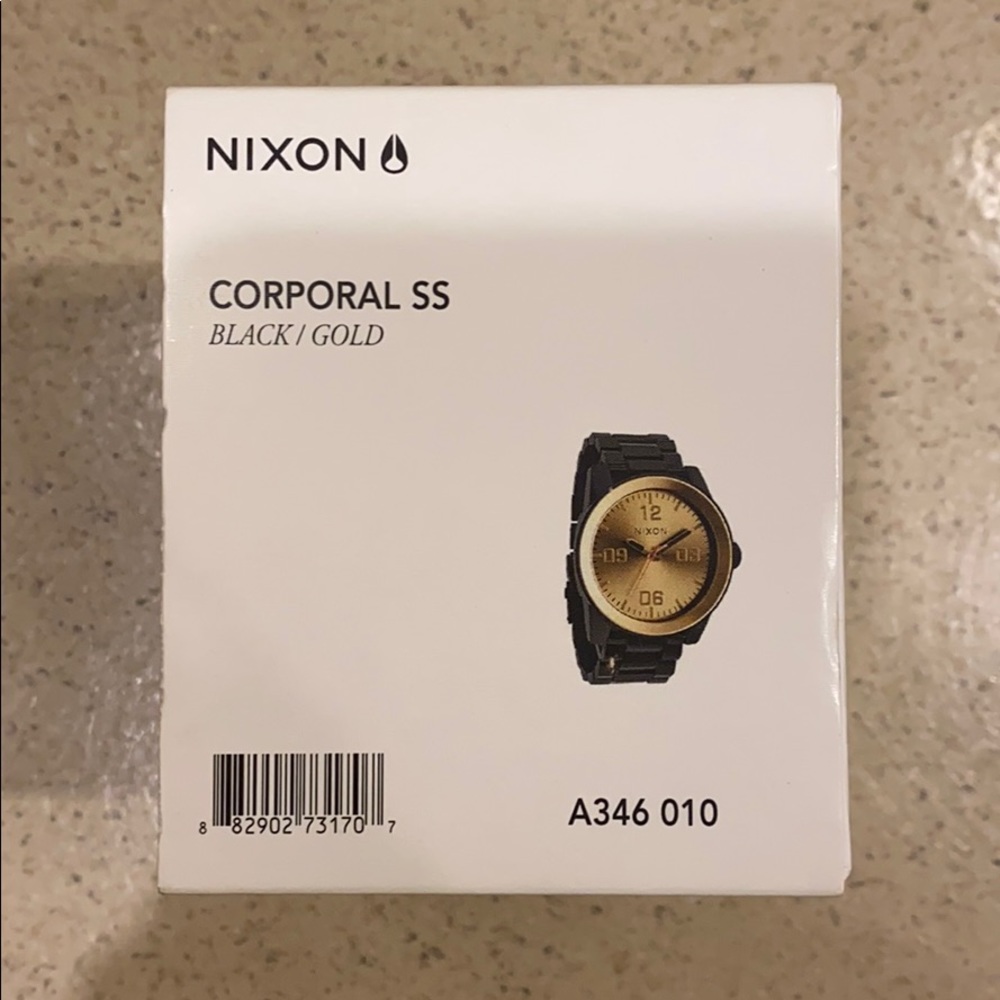 Nixon corporal SS black/ gold watch